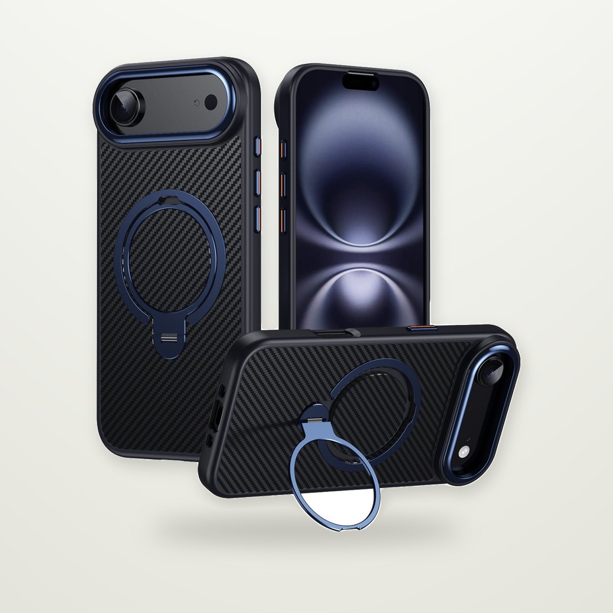 Aramid Fiber MagSafe Case for iPhone 15–18 & Air