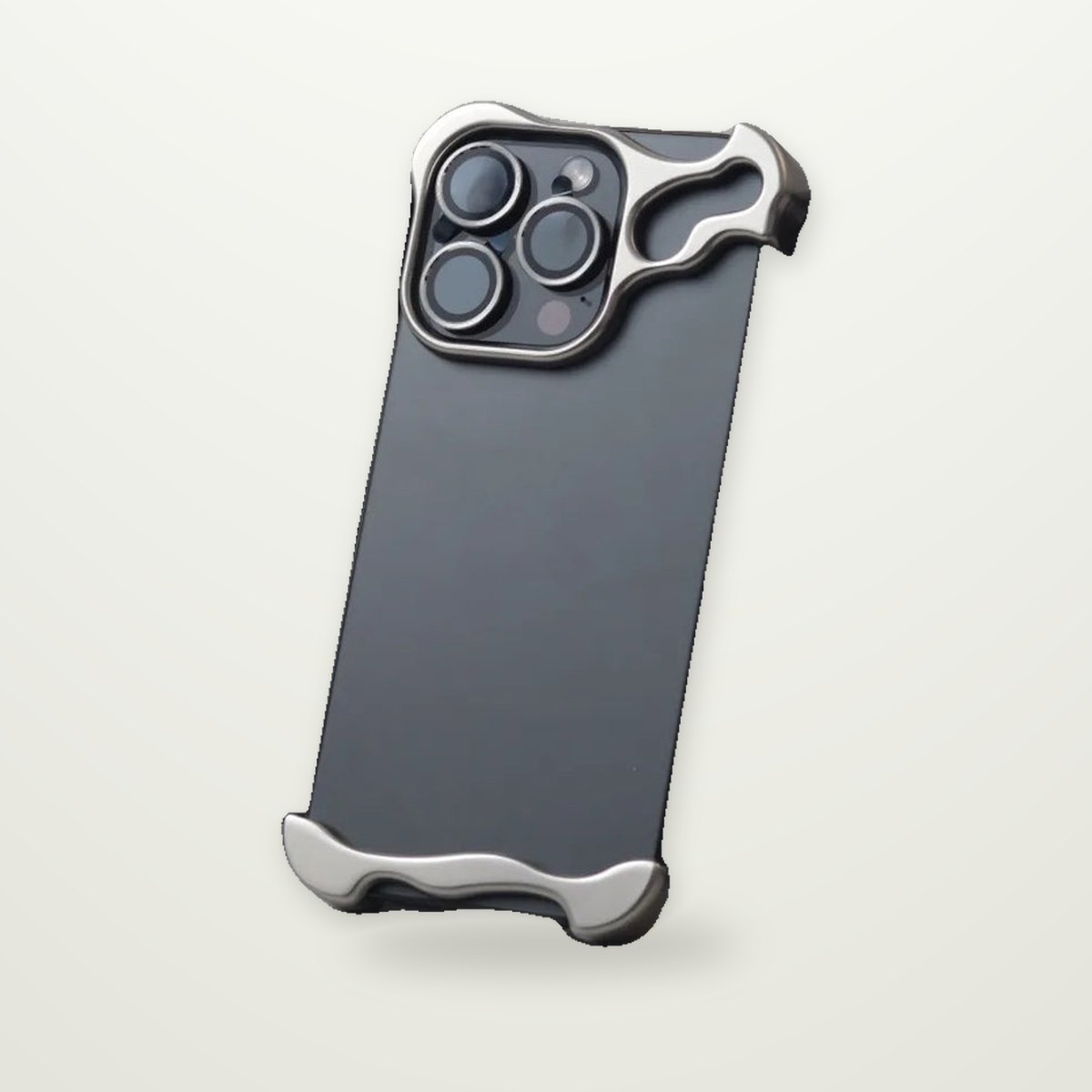 Zinc Alloy Metal Frame Case for iPhone 13–16
