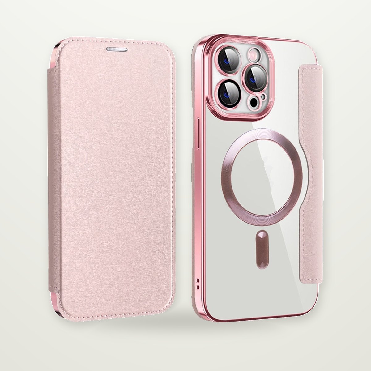 Clear Card Slot Case for iPhone 14–17 & Galaxy S24