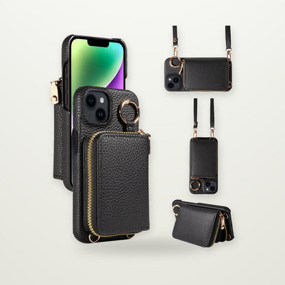 Leather Case with Coin Pocket for iPhone 13–17 & Air