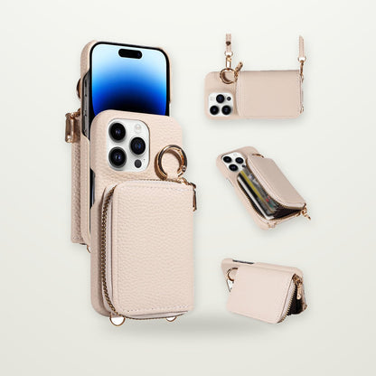 Leather Case with Coin Pocket for iPhone 13–17 & Air