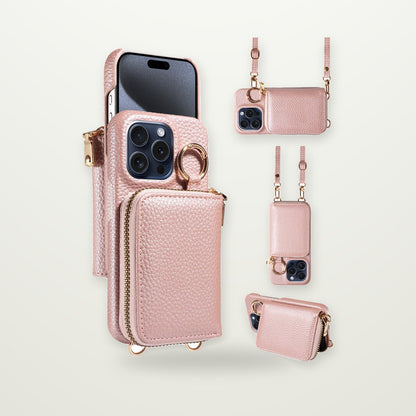 Leather Case with Coin Pocket for iPhone 13–17 & Air