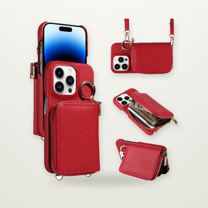 Leather Case with Coin Pocket for iPhone 13–17 & Air