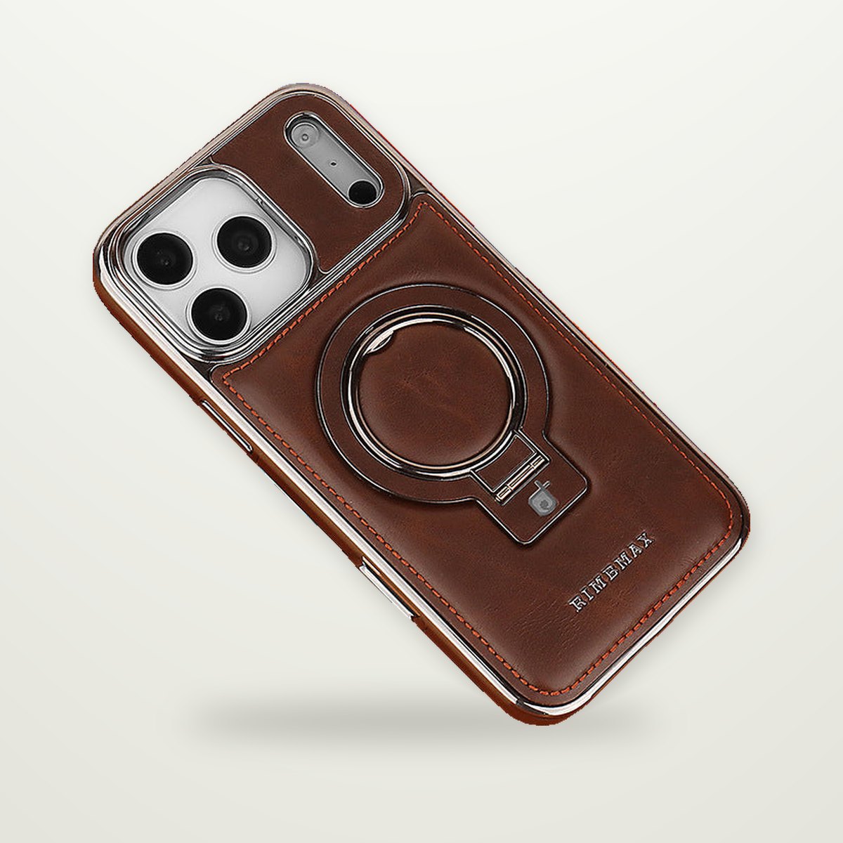 Leather MagSafe Kickstand Case for iPhone 15–17 & Air
