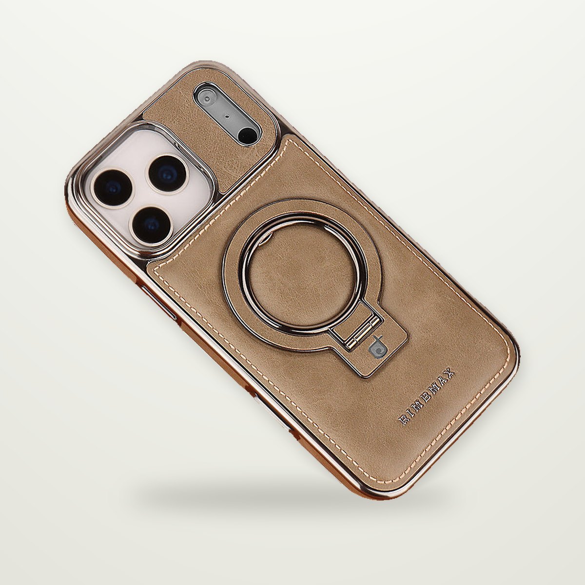 Leather MagSafe Kickstand Case for iPhone 15–17 & Air
