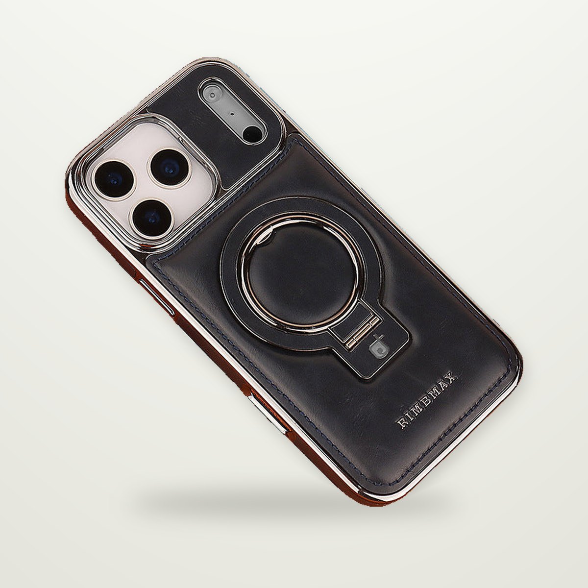 Leather MagSafe Kickstand Case for iPhone 15–17 & Air