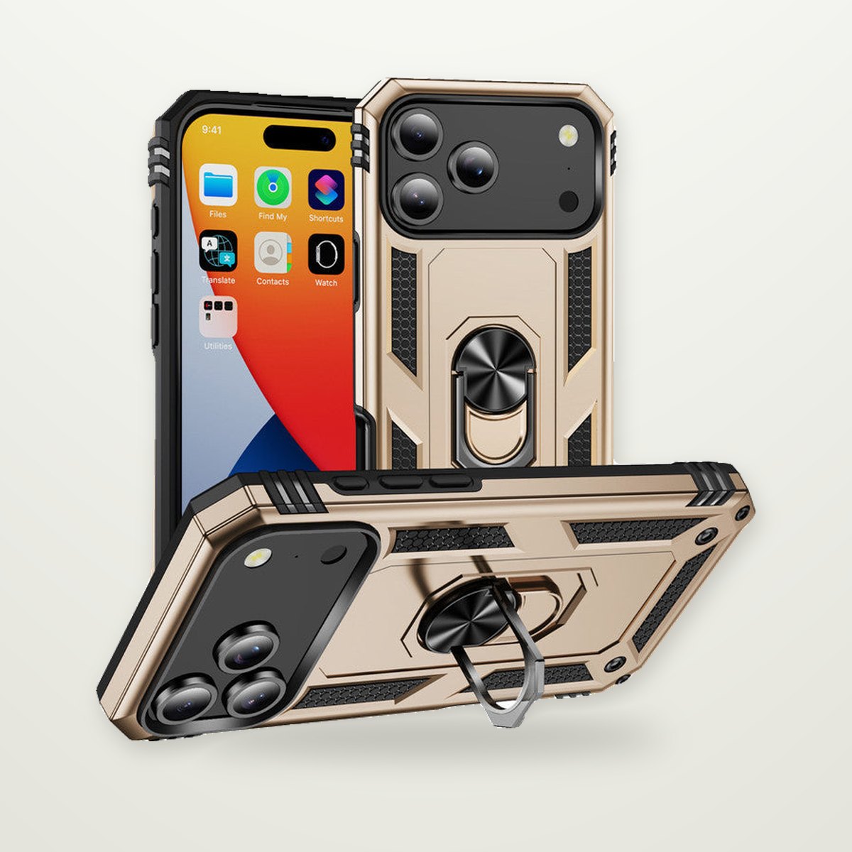 Magnetic Armor Case for iPhone 15–17 & Air
