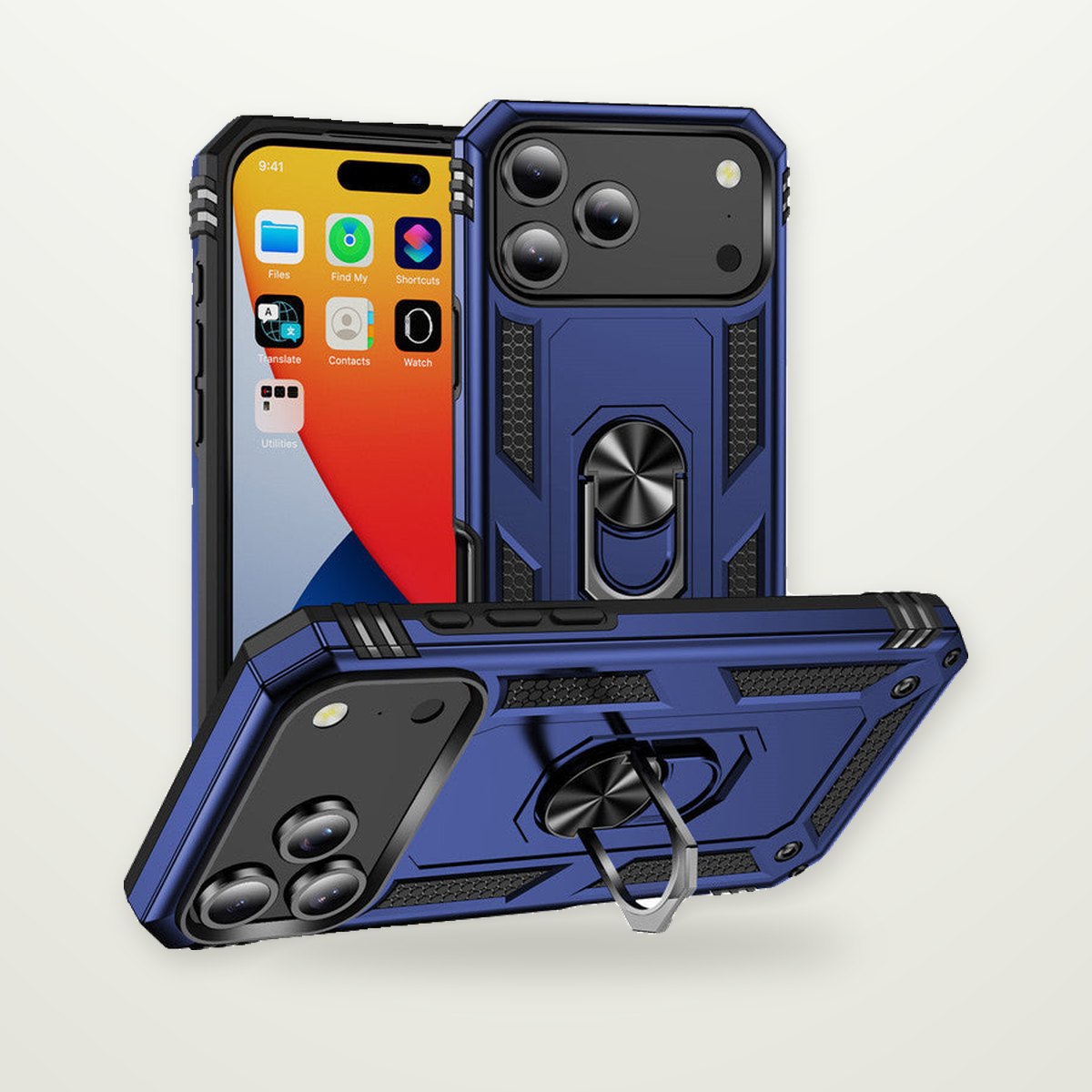 Magnetic Armor Case for iPhone 15–17 & Air