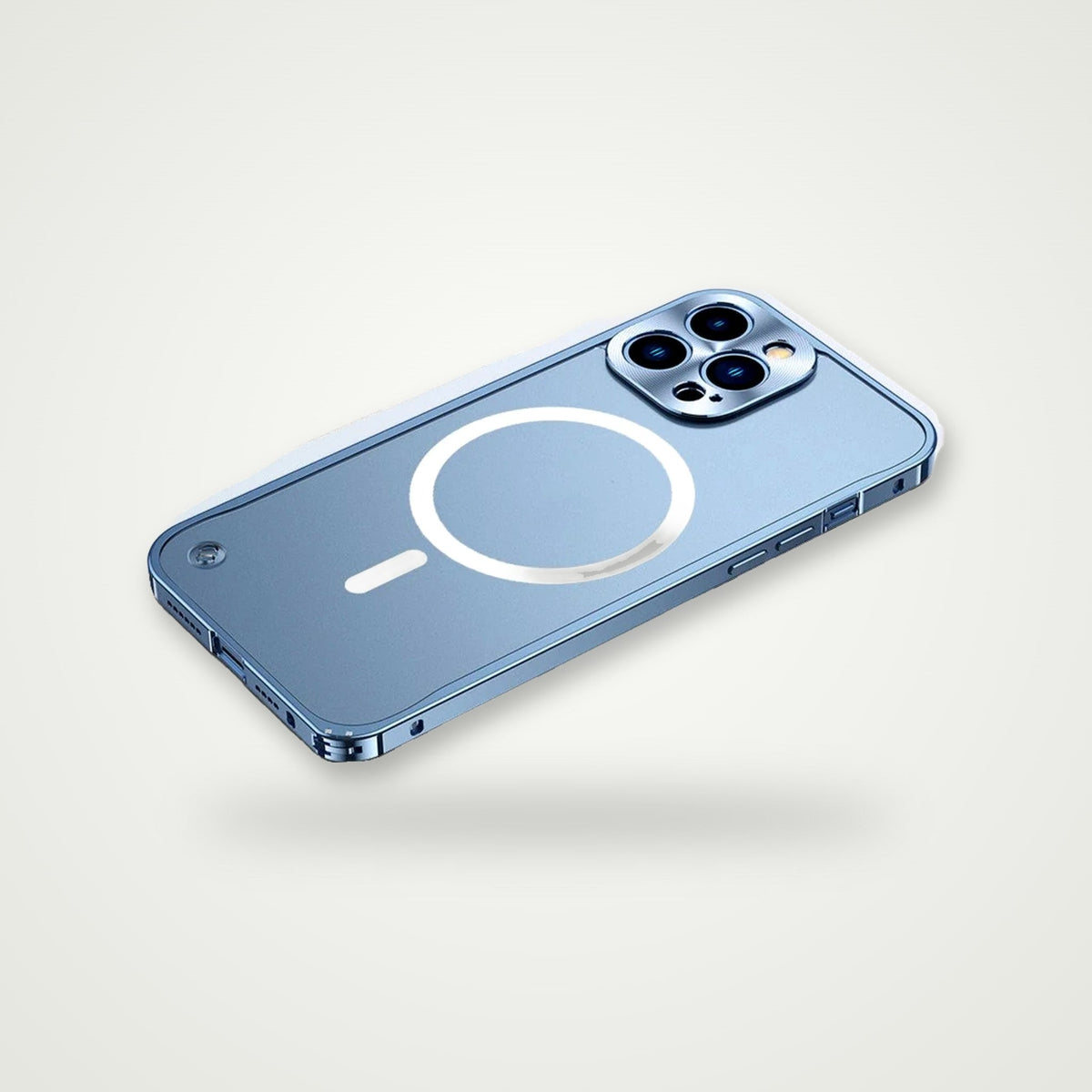 Aluminum frame frosted case for iPhone 13–17