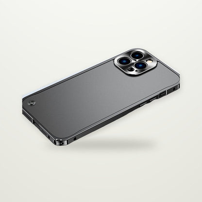 Aluminum Frame Frosted Case for iPhone 13–17