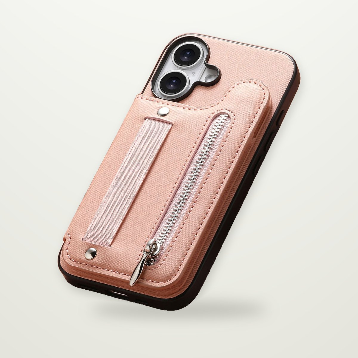 Zip Wallet Stand Case for iPhone 14–17 & Air