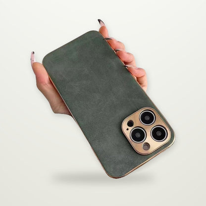 Leather-Texture Case for iPhone 13–16