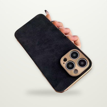 Leather-Texture Case for iPhone 13–16