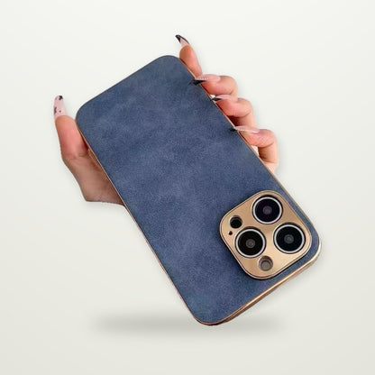 Leather-Texture Case for iPhone 13–16
