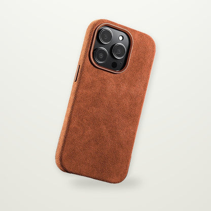 Suede-Touch Case for iPhone 13–17 & Air