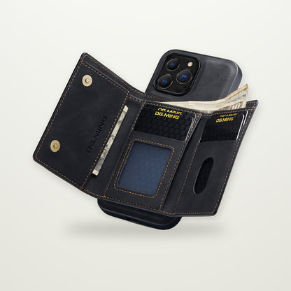 2-in-1 Detachable Wallet Case for iPhone 13–17 & Air