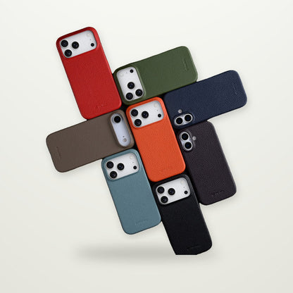 Genuine Leather MagSafe Case for iPhone 16–17 & Air