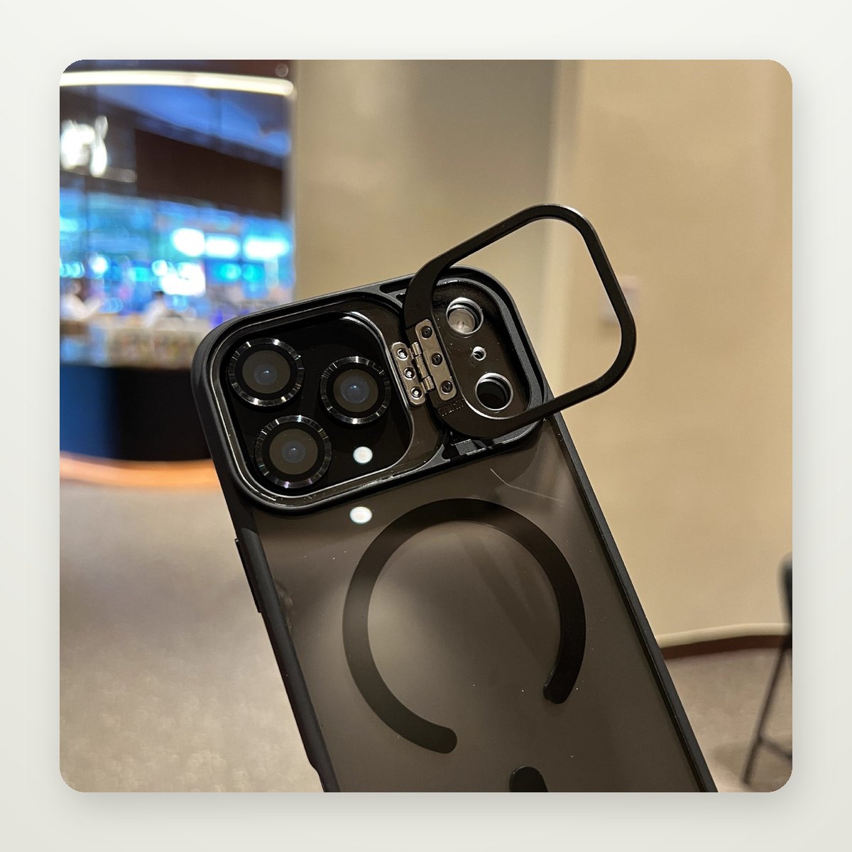 Metal Lens Ring Case for iPhone 13–17 & Air