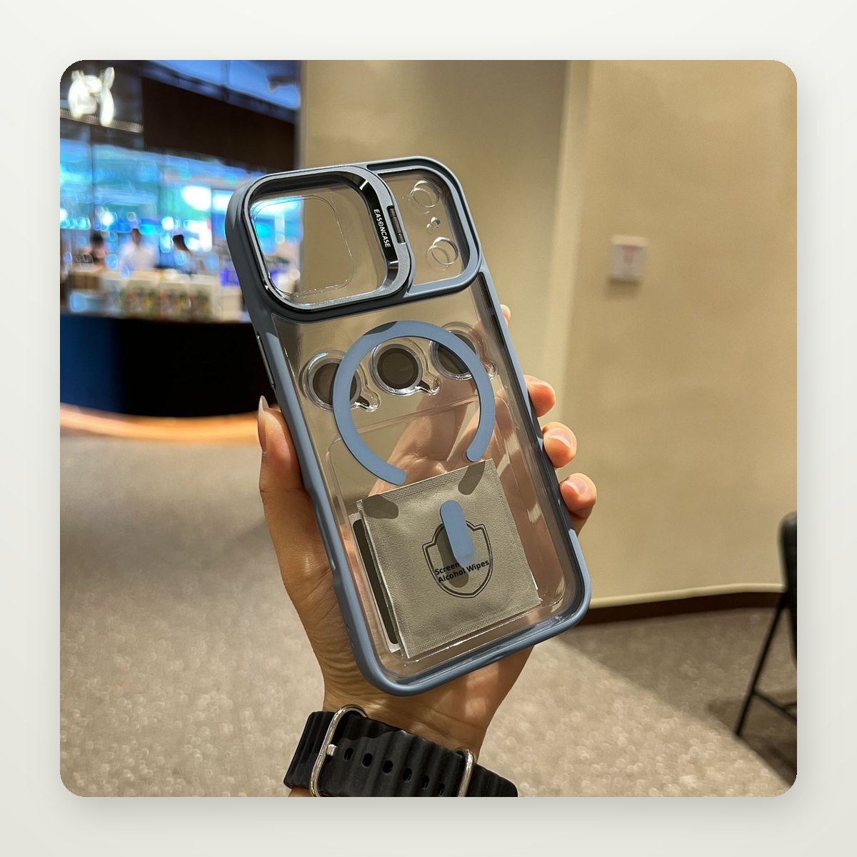 Metal Lens Ring Case for iPhone 13–17 & Air