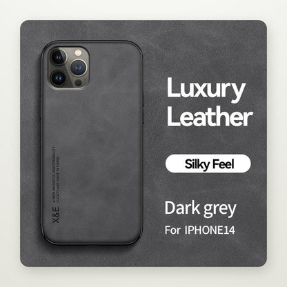 Premium Leather Magnetic Case for iPhone 13–17 & Air