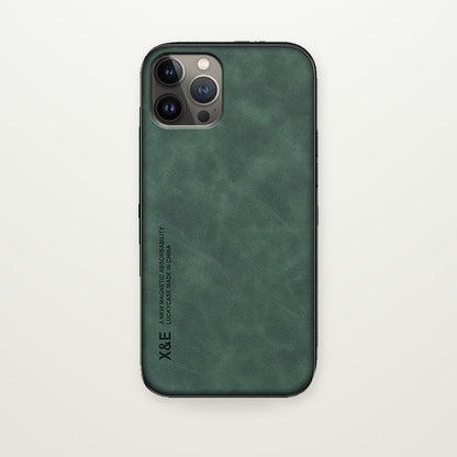 Premium Leather Magnetic Case for iPhone 13–17 & Air