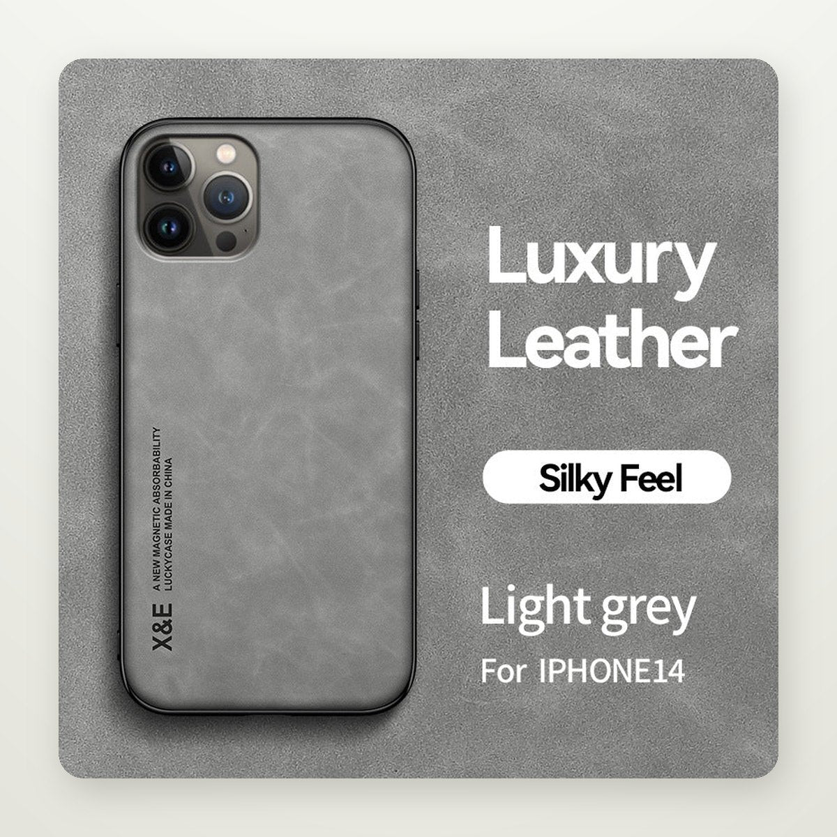 Premium Leather Magnetic Case for iPhone 13–17 & Air