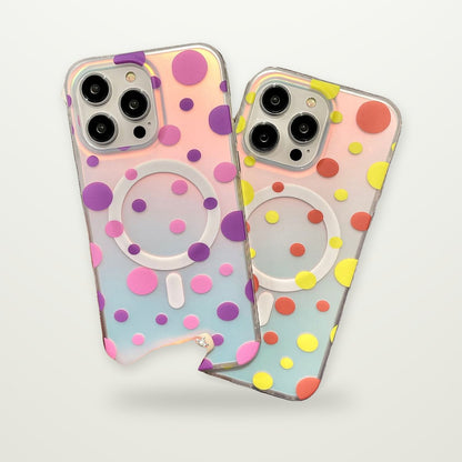 Wave Dot Magnetic Case for iPhone 13–15