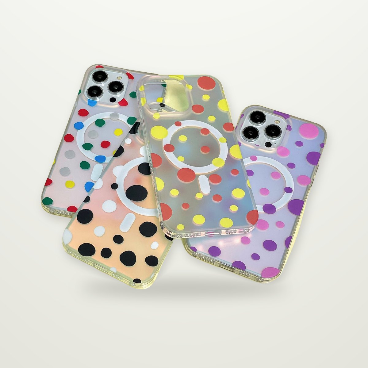 Wave Dot Magnetic Case for iPhone 13–15