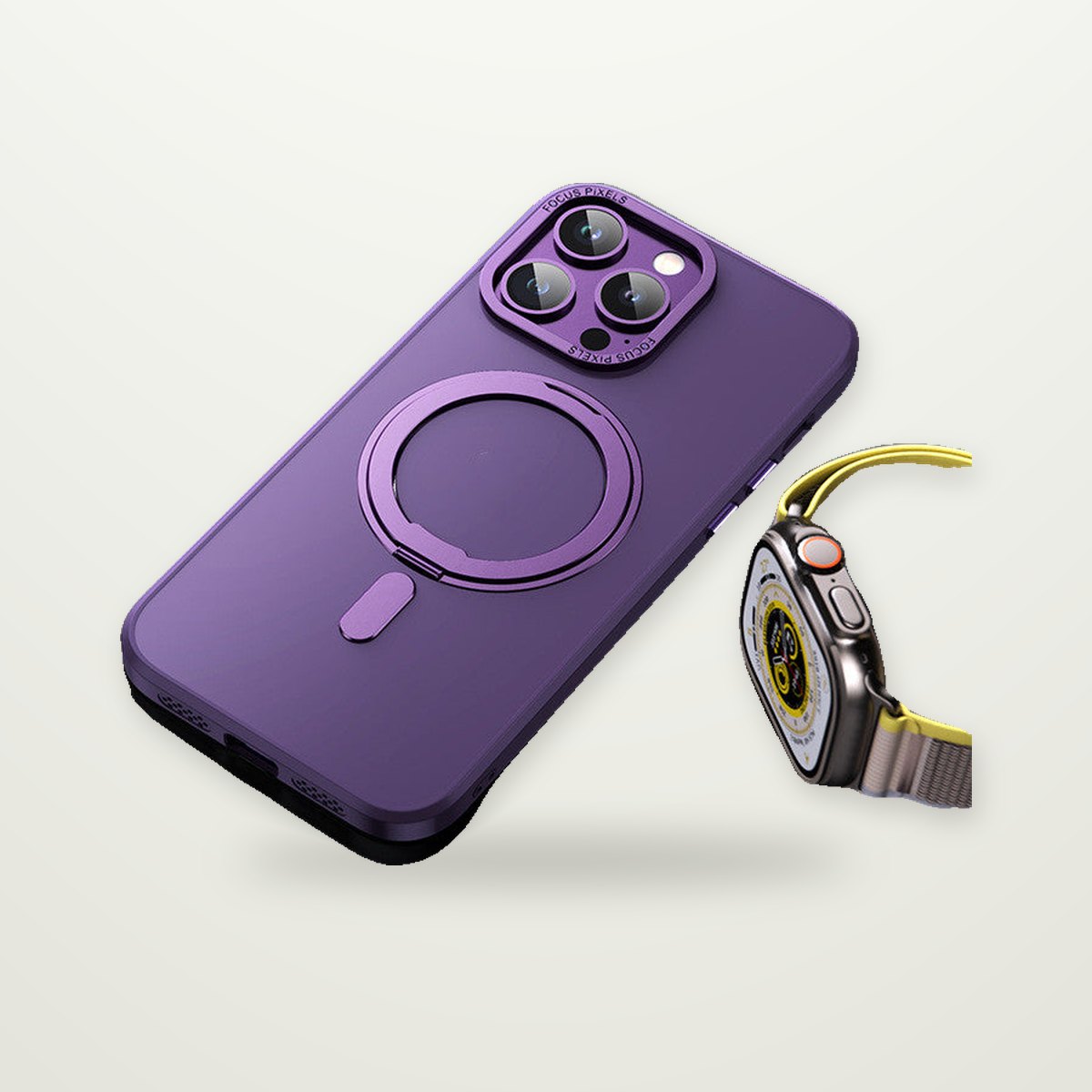Clear Invisible Stand Case for iPhone 13–16