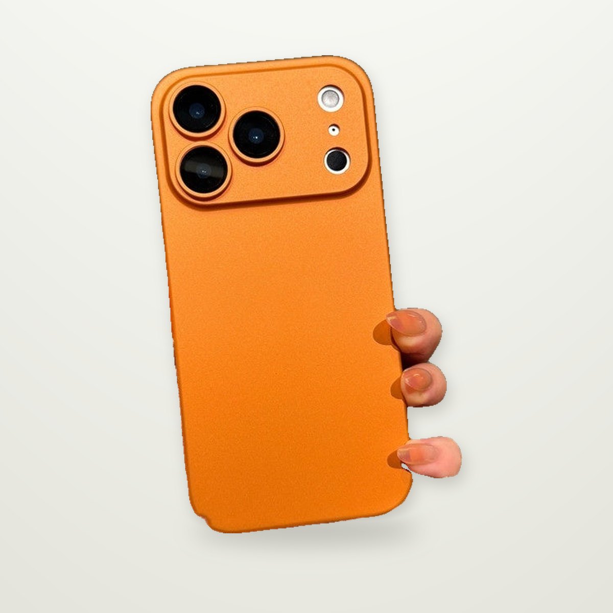Ultra-Thin Frosted Case with Camera Cover for iPhone 16–17