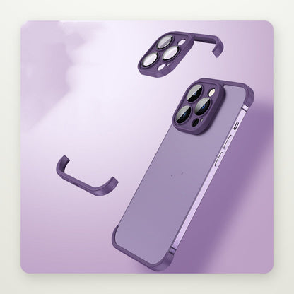 Frameless TPU Case with Lens Film for iPhone 13–15