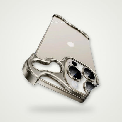 Metal Corner Pad Frameless Case for iPhone 13–16