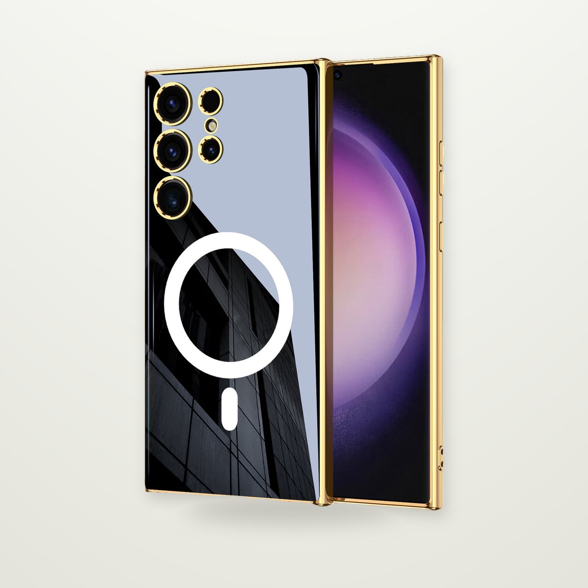 Plated Magnetic Charging Case for Galaxy S24