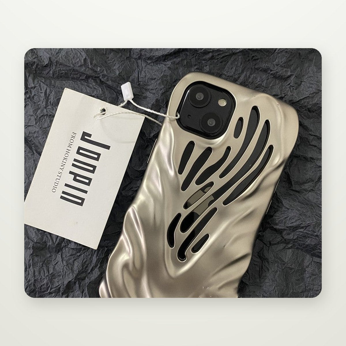 Titanium Gray Vented Case for iPhone 13–15