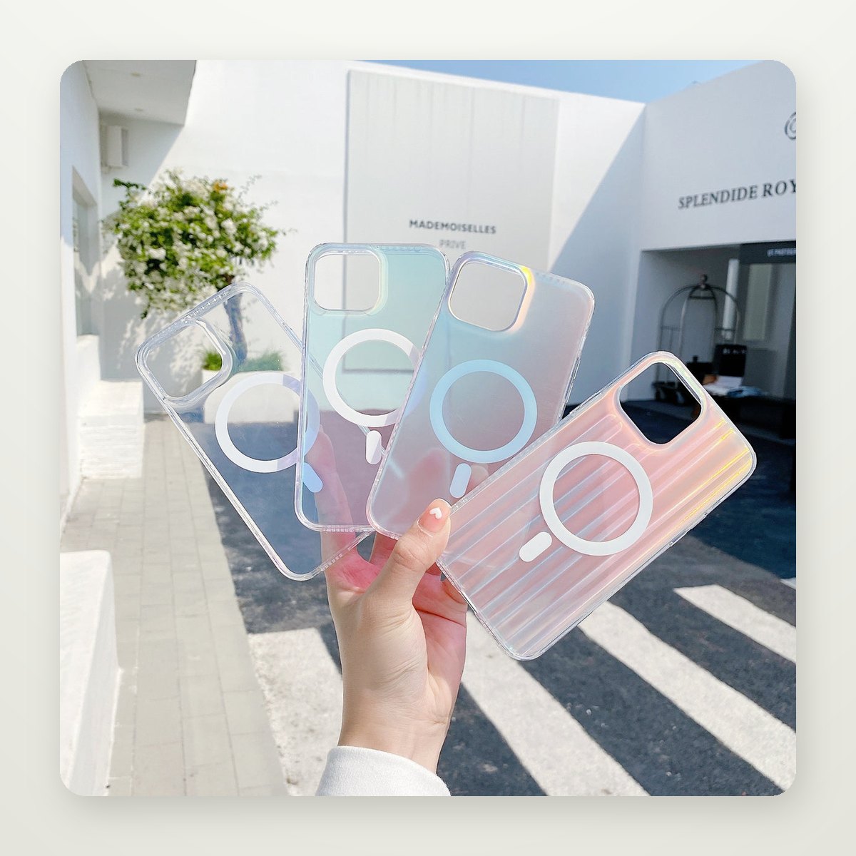 Translucent Frosted Magnetic Case for iPhone 13–16