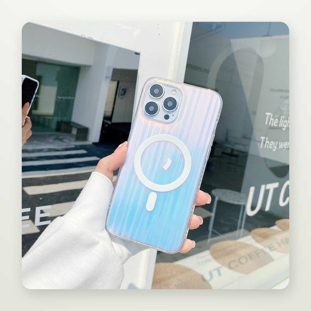 Translucent Frosted Magnetic Case for iPhone 13–16