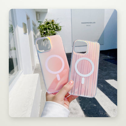 Translucent Frosted Magnetic Case for iPhone 13–16