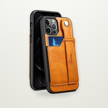Card & Finger Ring Case for iPhone 13–15
