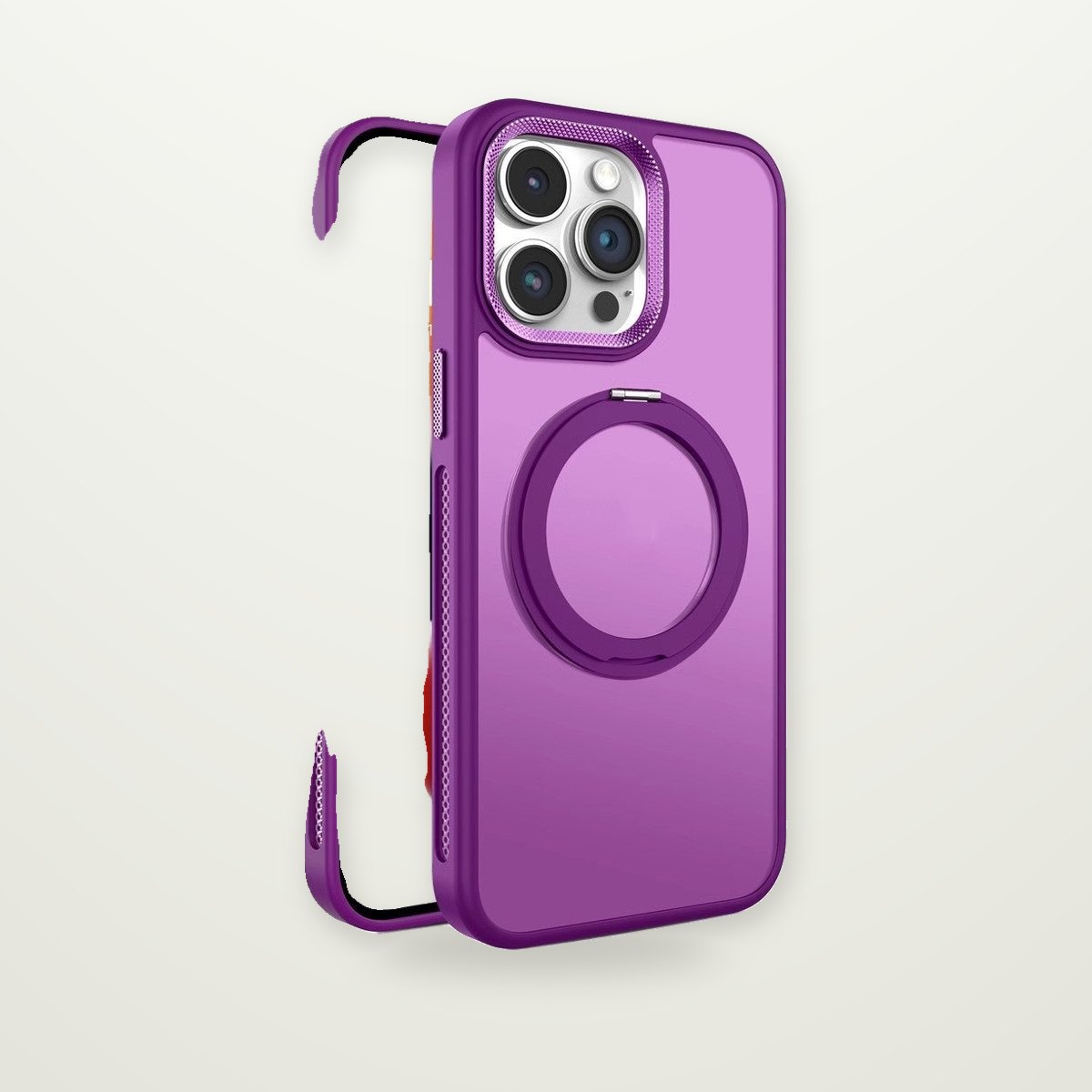 Rotating Stand Cooling MagSafe Case for iPhone 13–15