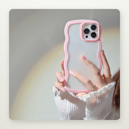 Wave Border Soft Case for iPhone 14–16