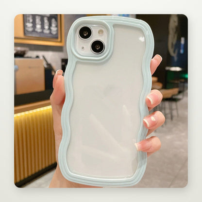 Wave Border Soft Case for iPhone 14–16
