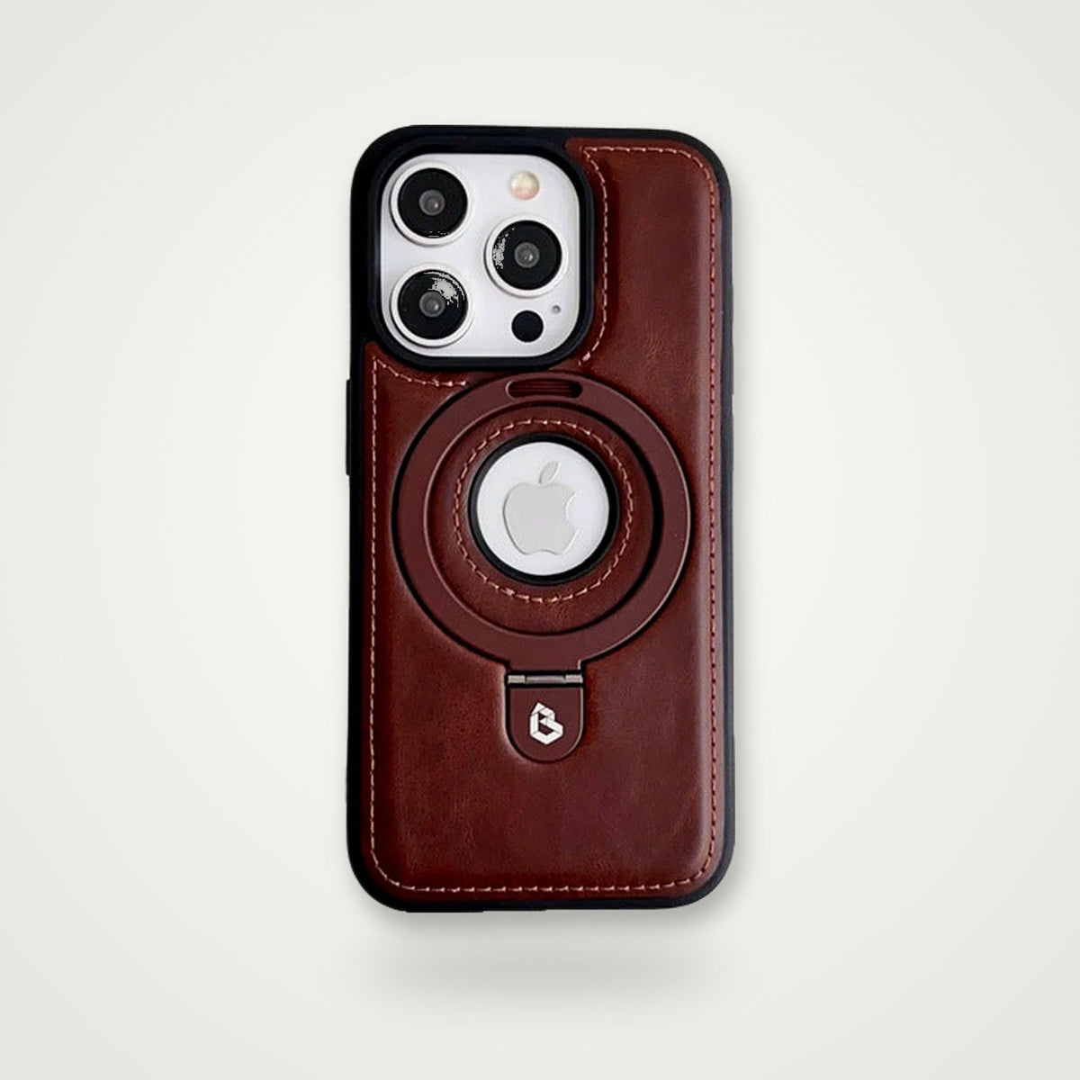 Leather Stand MagSafe Case for iPhone 13–16