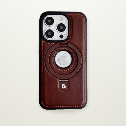 Leather Stand MagSafe Case for iPhone 13–16