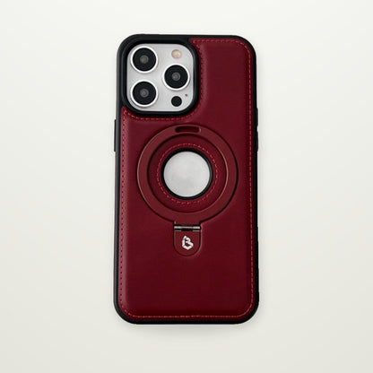Leather Stand MagSafe Case for iPhone 13–16