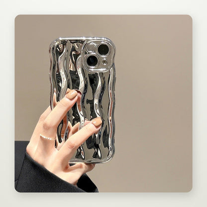 Solid Color Ripple Case for iPhone 13–16