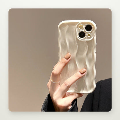 Solid Color Ripple Case for iPhone 13–16