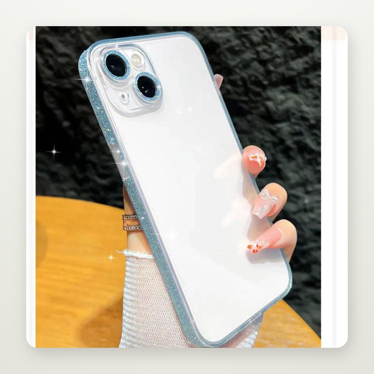 Tempered Glass Clear Case for iPhone 13–16