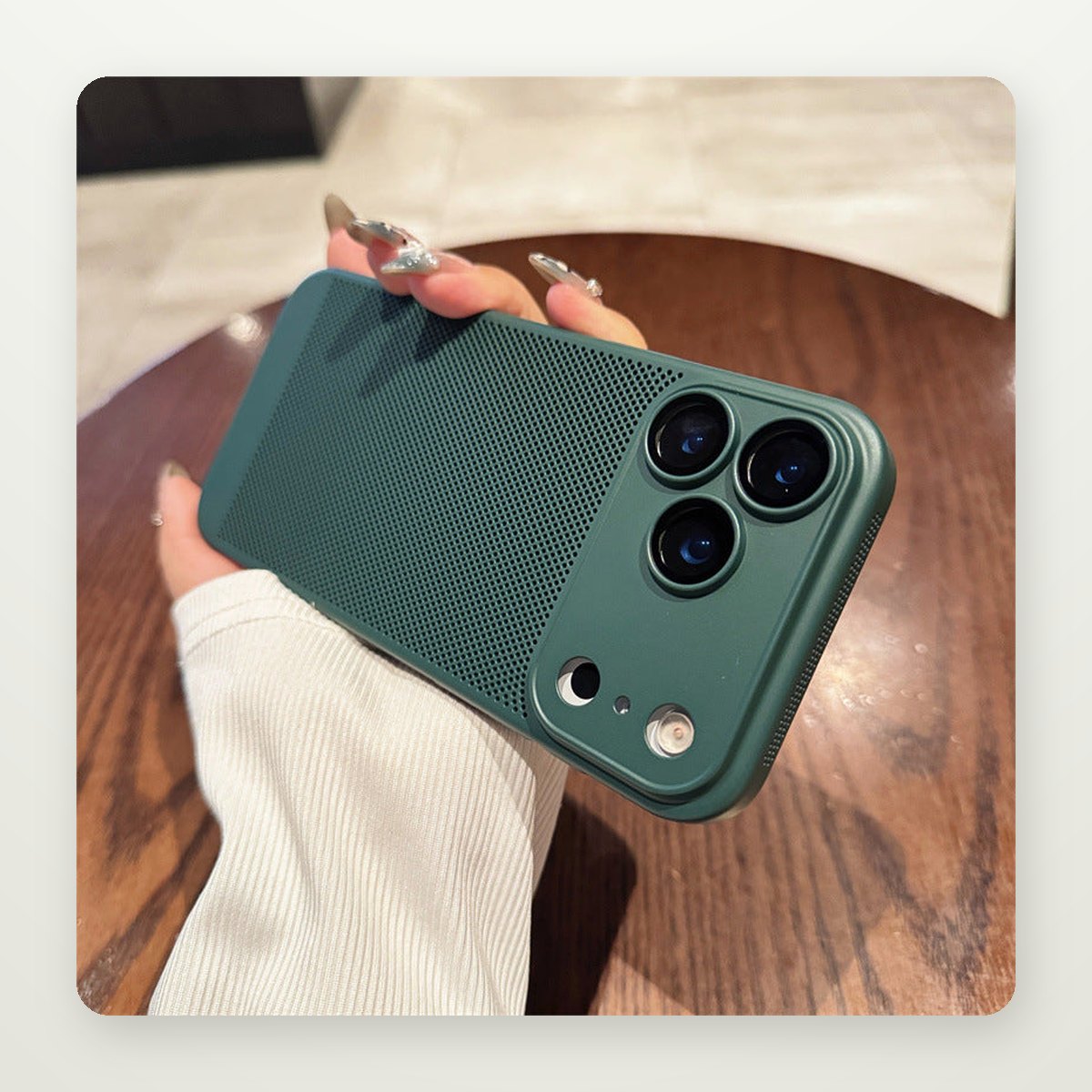 Breathable Mesh Case with Lens Guard for iPhone 17 & Air