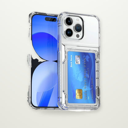Clear Flip Card Case for iPhone 13–15