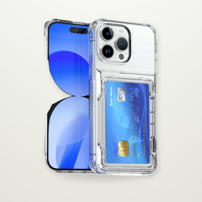 Clear Flip Card Case for iPhone 13–15